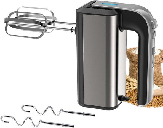 Handmixer – 5 snelheden + turbofunctie – kloppers, deeghaken & garde – Krachtig & stil – Lichtgewicht van BONYPLUS