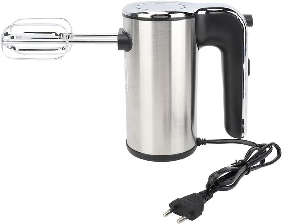 Handmixer 500 W 5 Snelheden - Roestvrij Staal - Handbediende Mixer - Digitale Mixer - Voor Wipping Room - Mengen Ingrediënten van Merkloos