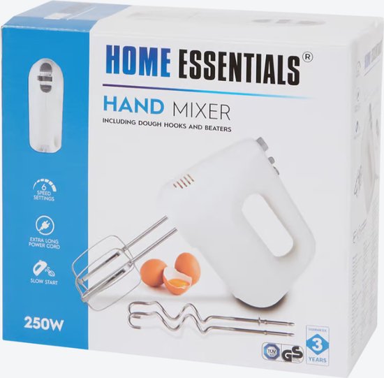 Handmixer - 6 snelheden - 250 watt van Philips