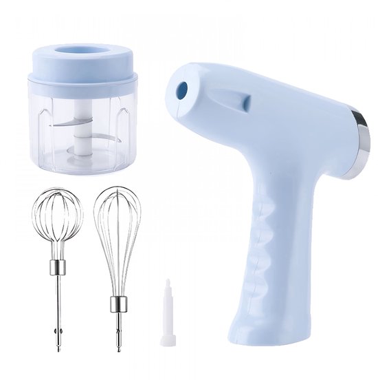 Handmixer, automatische blender, snoerloze blender, kleine handmixer, snoerloze keukenblender (blauw). van Merkloos