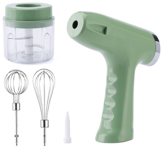 Handmixer, automatische blender, snoerloze blender, kleine handmixer, snoerloze keukenblender (groen). van Merkloos