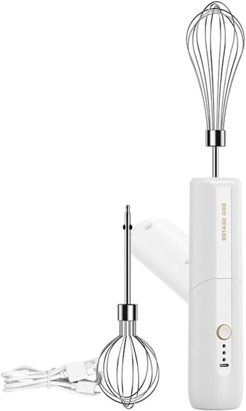 Handmixer Draadloos - Elektrische Mixer - Keuken Gebruik - 3 Snelheden - 30 cm - Zwart