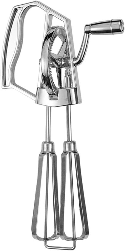 Handmixer - Eierklopper - Bakken en koken - Ergonomisch ontwerp - 25.5 x 14 cm - Zilver