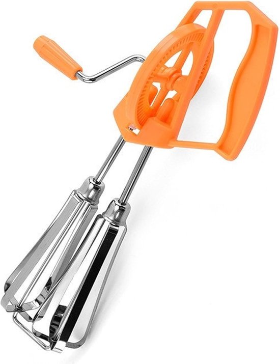 Handmixer - Eierklopper Garde - Beslag Maken - Dubbele Kop - 247 x 135 cm - Oranje