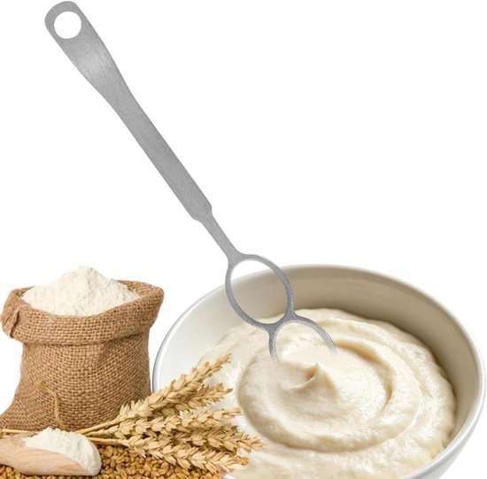 Handmixer Eierklopper - Keuken Gereedschap - Beslag Maken - Roestvrij Staal - 16.8 cm - Zilverkleurig