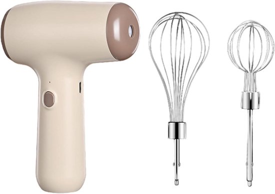 Handmixer Elektrisch - Keukenmixer Gardes - Bakken En Mixen - Draadloos Oplaadbaar - 7x11x7 cm - Koffie met melk