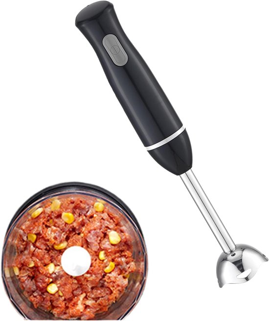Handmixer Elektrisch - Staafmixer Keuken - Smoothies en Sauzen - Roestvrij Staal - 38 x 6.5 cm van Merkloos