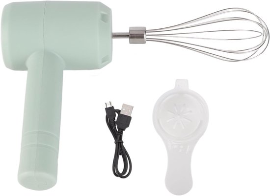 Handmixer - Elektrische Garde - Keuken Maken - USB Oplaadbaar - 21 cm - Lichtblauw