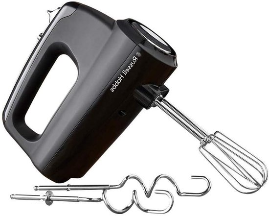Handmixer - Elektrische mixer Gardemixer - Bakken en mengen - 5 snelheden met turbo - 350 watt - Matzwart