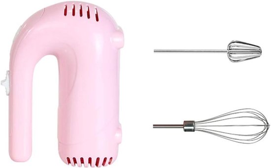 Handmixer Keuken - Eierklopper Mixer - Bakken en Mixen - 5 Snelheden Instelbaar - 125 Watt - Roze