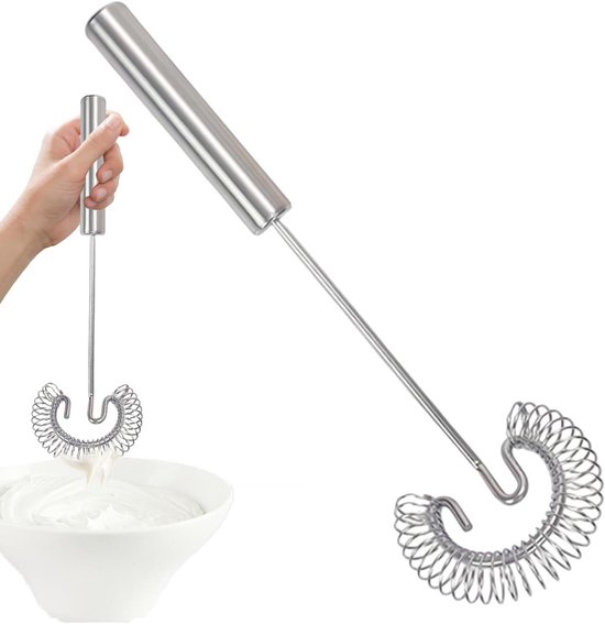 Handmixer - Keuken klopper - Snel mixen - Hygienisch ontwerp - 27 cm - Zilver