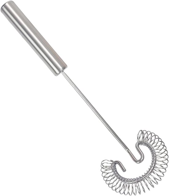 Handmixer Keuken - Spatel Klopper - Beslag Maken - Ergonomische Handgreep - 27 cm - Zilver