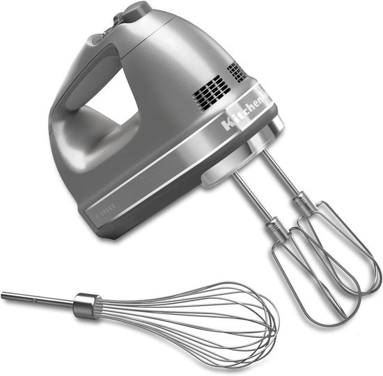 Handmixer - Keukenmixer - Bakken en Koken - 7 Snelheden - 300 Watt - Zilver van Merkloos
