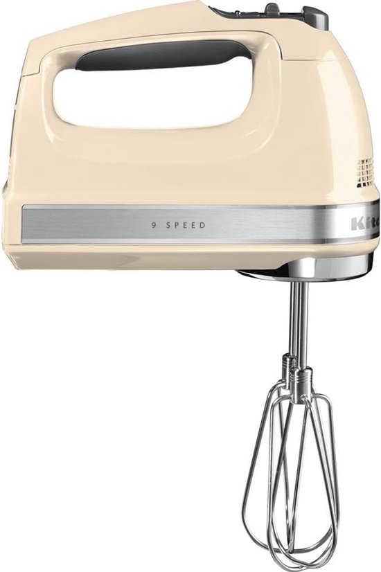 Handmixer - Keukenmixer - Bakken en Koken - 9 Snelheden Digitaal - 85 Watt - Amandelwit van Merkloos