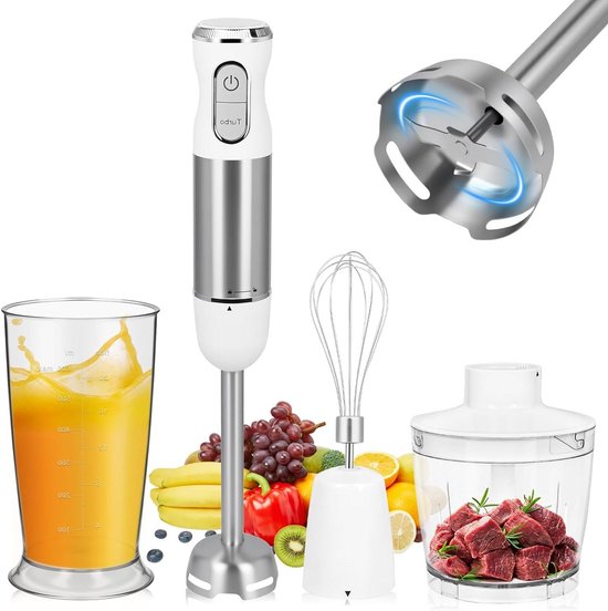 Handmixer - Keukenmixer - Bakken en Koken - Krachtige 1000 Watt Motor - 30 Snelheden - Wit