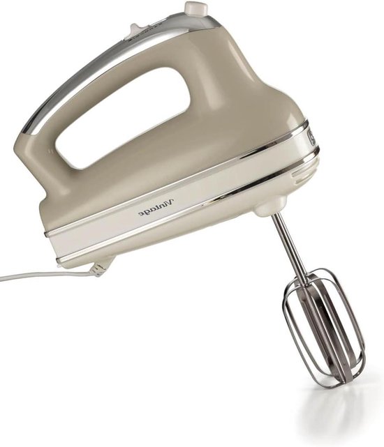 Handmixer - Keukenmixer - Bakken en Koken - Krachtige Motor - 5 Snelheden - Beige van Merkloos