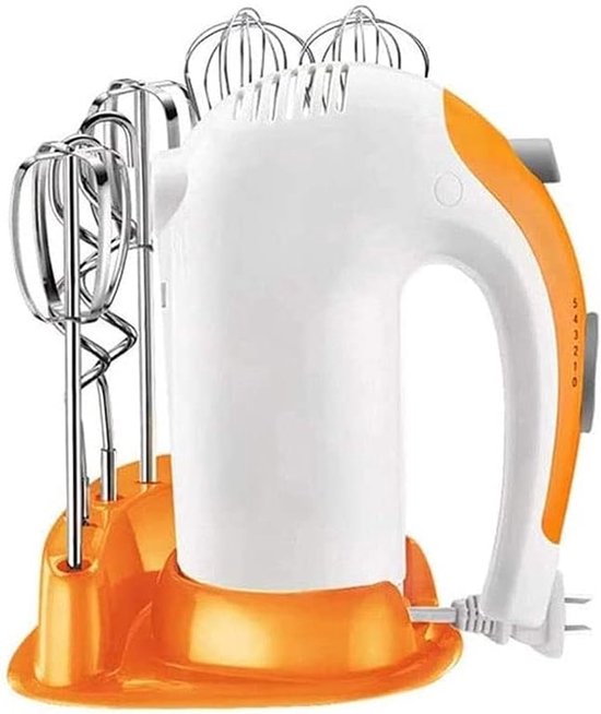 Handmixer - Keukenmixer - Bakken en mengen - 5 snelheden - 300W - Roestvrij staal