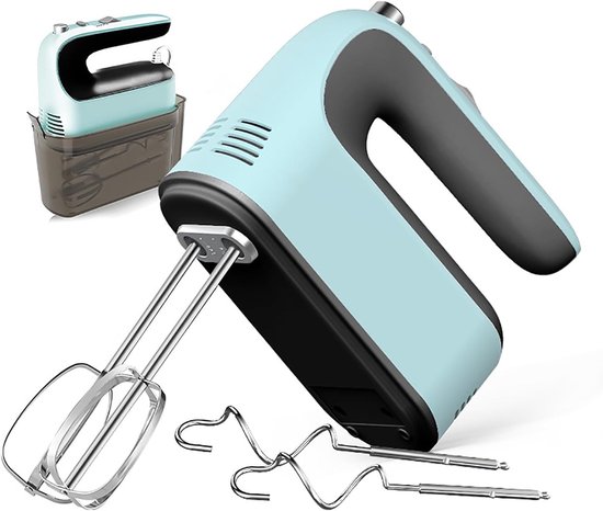 Handmixer - Keukenmixer - Bakken en Mixen - 5 Snelheden Instelbaar - 300W Vermogen - Wit