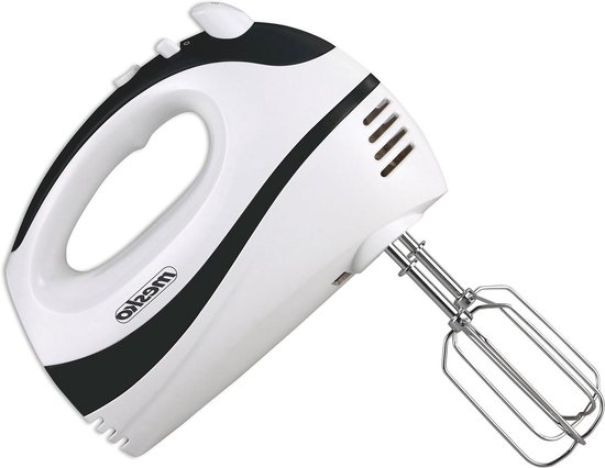 Handmixer - Keukenmixer - Bakken en Mixen - 5 Snelheden met Turbo - 1 Liter Capaciteit - Wit