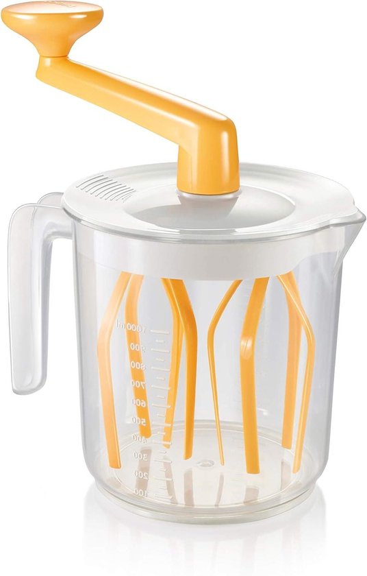 Handmixer - Keukenmixer - Beslag Maken - Handmatig Bedienbaar - 1 Liter - Wit