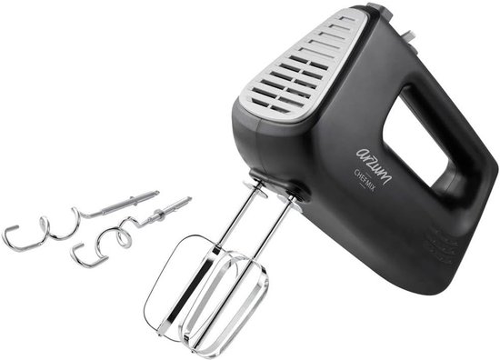 Handmixer - Keukenmixer - Beslag Maken - Krachtige Motor - 5x19x27cm - Zwart
