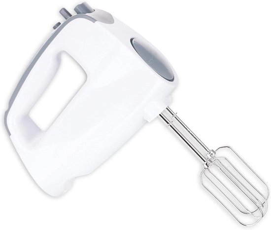 Handmixer - Keukenmixer - Beslag Maken - Zes Snelheden - 250 Watt - Wit