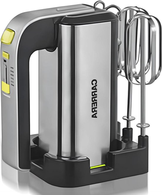 Handmixer - Keukenmixer garde - Bakken en koken - Lichtgewicht ontwerp - 13 x 8.5 x 18.5 cm - Zilver