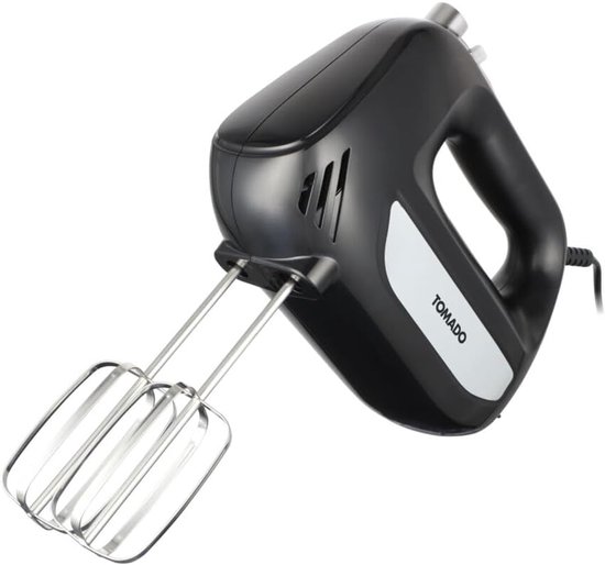 Handmixer - Keukenmixer Klopper - Bakken Mixen - 6 Snelheden Turbo - 300 Watt - Zwart van Merkloos