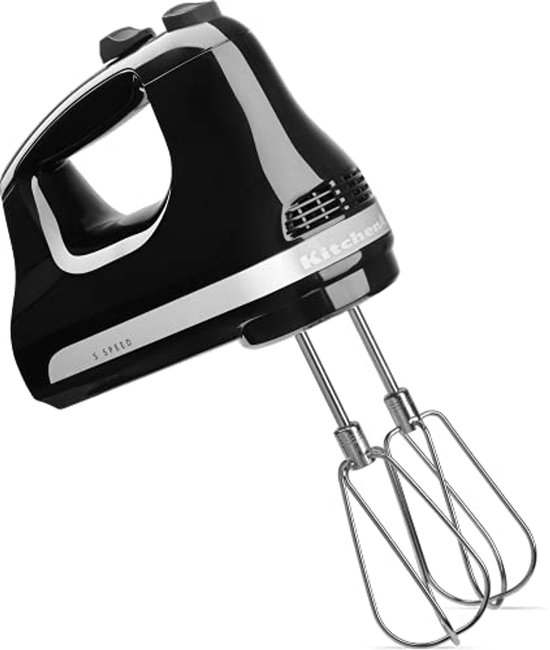 Handmixer met 5 snelheden - Luxe en Efficiëntie in Onyx Zwart van Merkloos