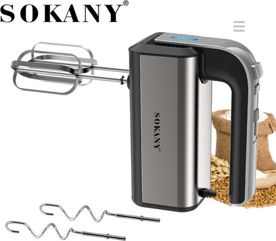 Handmixer met 5 standen - Extra Krachtig 500W -  - Compacte mixer - Keukenmachine Hand klopper voor de Keuken van SILVERGEAR