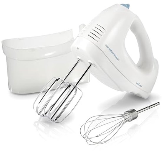 Handmixer met SnapOn Case en 6 Snelheden van Hamilton Beach