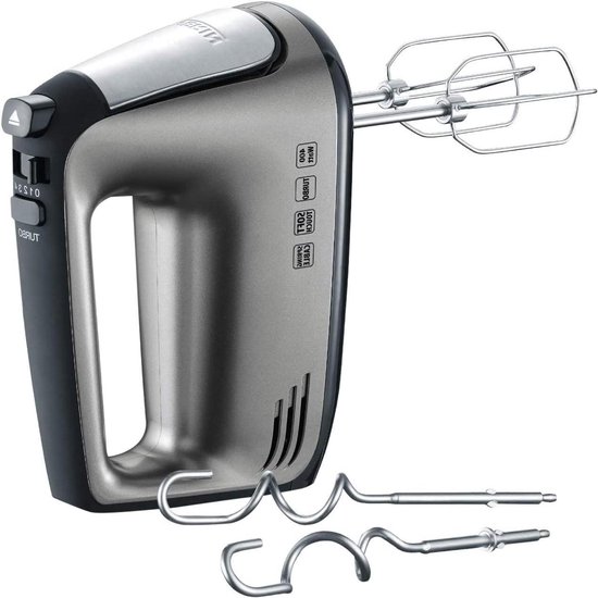 Handmixer met spiraalkabel 400 W - zilver/zwart - 285S van Fritel