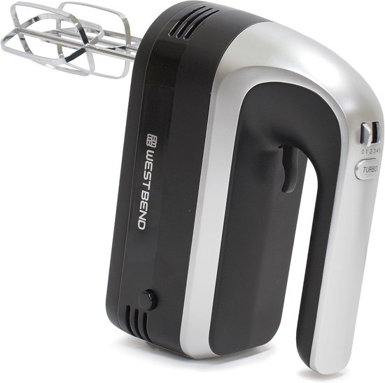 Handmixer met staafmixer en 6 snelheden - Ergonomische 250W handmixer met opbergkoffer van Merkloos