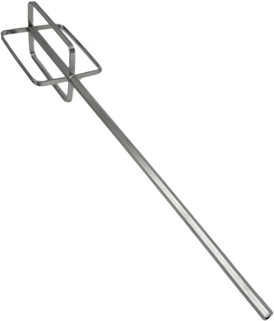 Handmixer Opzetstuk - Keuken Accessoire - Sausen Maken - Roestvrij Staal - 40 cm - Zilverkleurig
