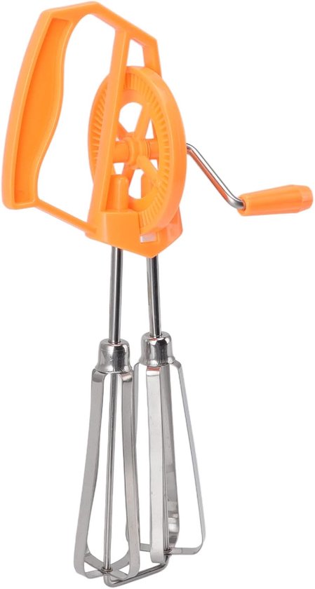 Handmixer RVS - Eierklopper Garde - Keukenwerk - Automatische Rotatie - Niet gespecificeerd - Oranje