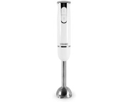Handmixer RVS - Staafmixer Keukenmixer - Culinair Bereiden - Afneembare RVS Staaf - 600 Watt - Wit