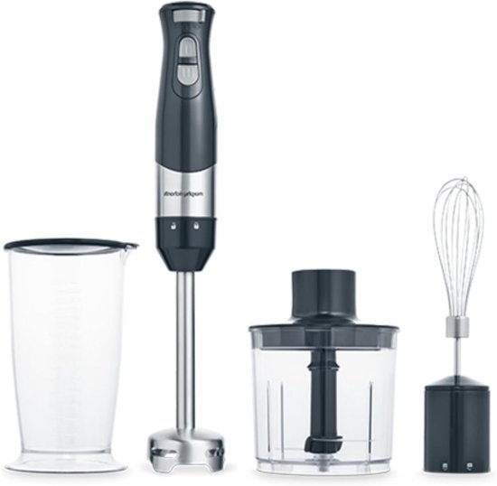 Handmixer Set - Keukenmixer Blender - Smoothies Maken - Krachtige 600W Motor - 700 ml Kan - Grijs