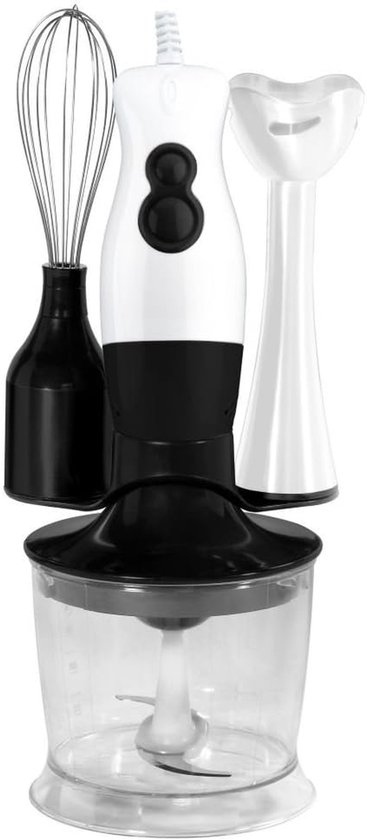 Handmixer Set - Keukenmixer Staafmixer - Eten Bereiden - 3-in-1 Functie - 200 W - Transparant