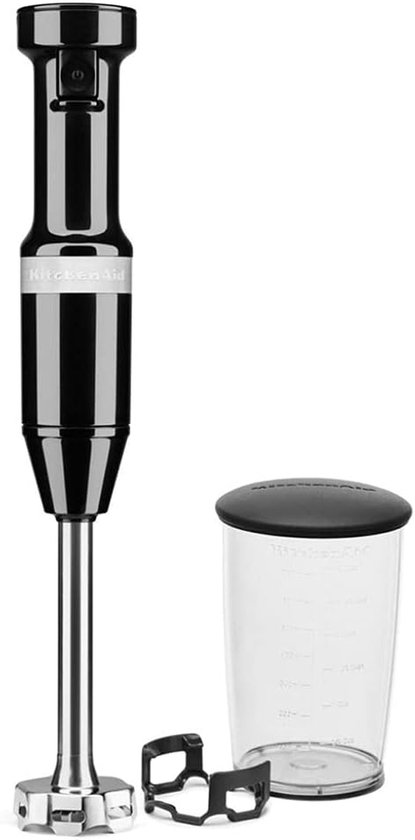 Handmixer - Staafmixer - Keukenbereidingen - Krachtige DC-motor - 700 ml - Onyx Zwart