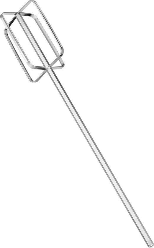 Handmixer - Zilver - 40 x 7,6 x 7,6 cm - Roestvrijstalen Roerstaaf met 4 Messen - Voor Keuken en Hotpot