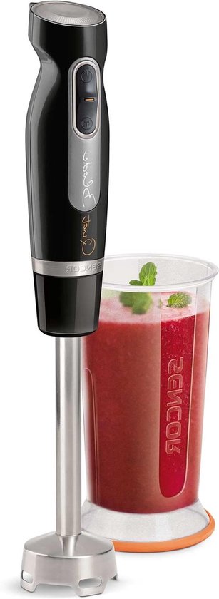 Handmixer Zwart - Keukenmixer Blender - Mengen en Mixen - Extreem Stille Motor - 700 ml Beker - Zwart