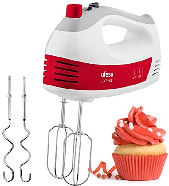 Handmixers met 400W, 5 Snelheden en Turbo – Ergonomisch Ontwerp met Spatbescherming van Merkloos