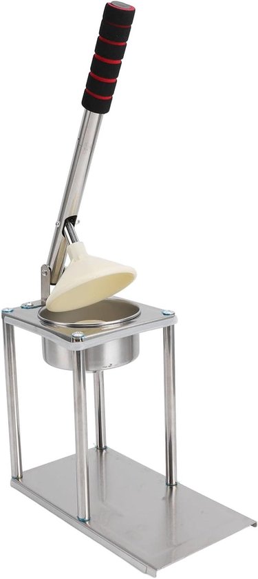 Handpers Citruspers - Sapcentrifuge Fruitpers - Sap Maken - Roestvrijstalen Constructie - 32D x 26B x 15H cm - Zilver