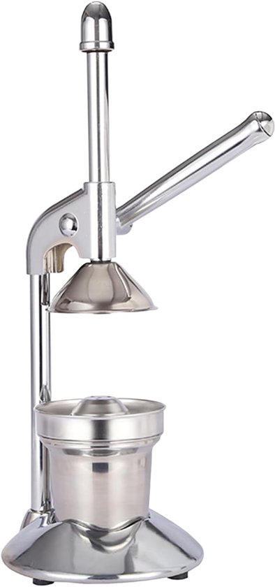 Handpers Citruspers - Sapcentrifuge Vruchtenpers - Gezond Sap Maken - Zware Professionele Kwaliteit - 165x365cm - Zilver