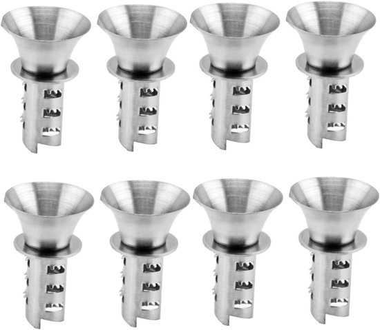 Handpers Fruit - Sapmaker Citrus - Verse Sapjes Maken - Roestvrij Staal - 8 Stuks - Zilver