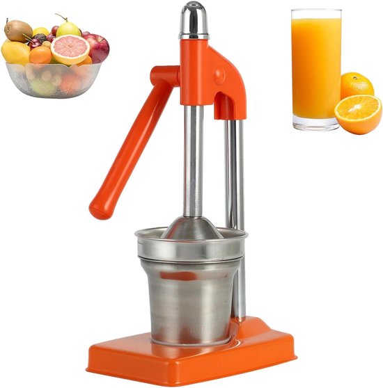 Handpers Roestvrij Staal - Citruspers Fruit Squeezer - Vers Sap Maken - Ergonomische Hendel