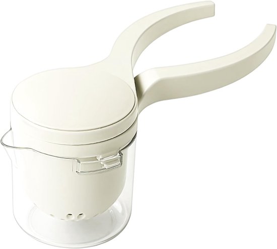 Handpers Sapcentrifuge - Citruspers - Verse Sappen Maken - Robuuste Constructie - 28x11x28 cm - Wit