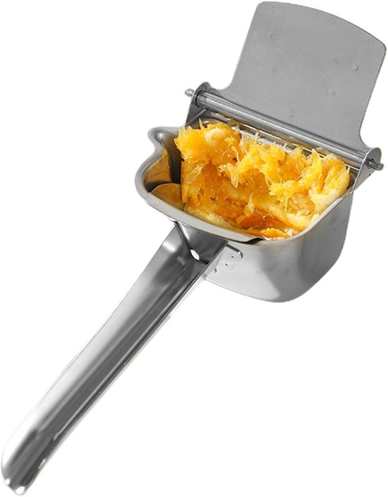 Handpers Sapcentrifuge - Fruitpers Citruspers - Vers Sap Maken - Roestvrijstalen Tank - 23 x 123 x 55 cm - Metaalkleur van Merkloos