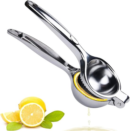 Handpers voor Citroenen en Limoenen van RVS, Makkelijk Schoon te Maken, Ideaal voor Keuken en Bar, Handmatig Citrus Extractor van Merkloos