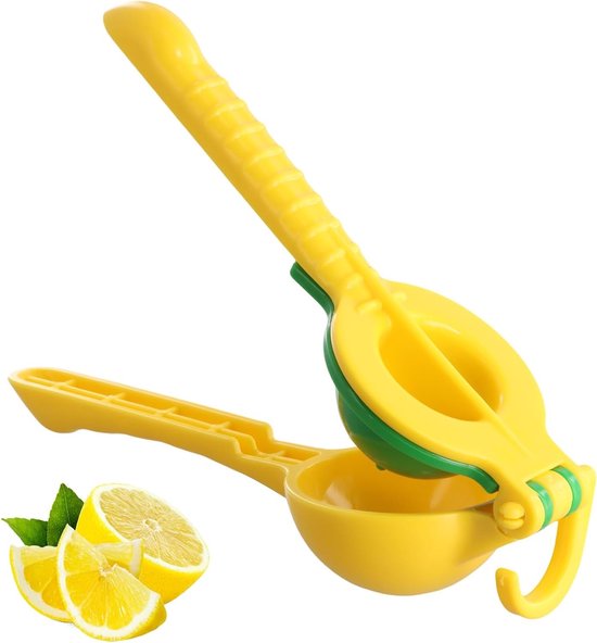 Handpers voor Citrusvruchten, 2-in-1 Manual Juicer van PP Plastic, Vaatwasserbestendig, Ideaal voor Keuken en Bar, 25.5 x 7.5 cm, Persen van Citroenen en Limoenen van Merkloos